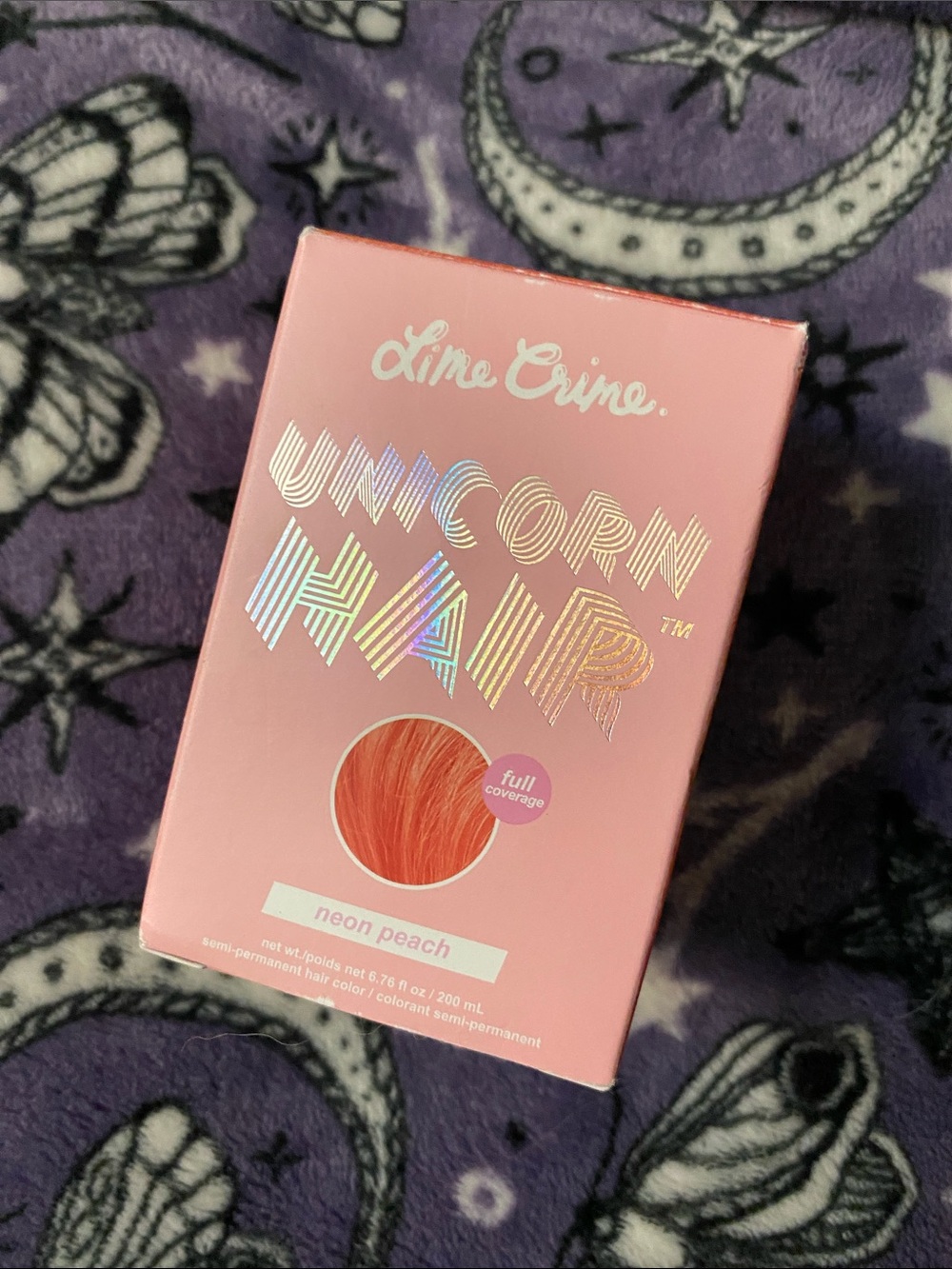 Lime Crime Neon Peach Unicorn Hair Semi-Permanent Dye